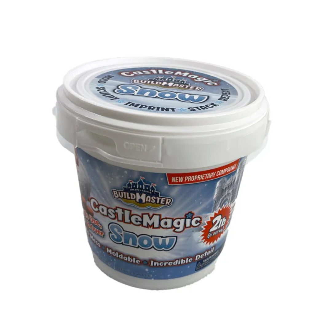 snow Create A Castle BuildMaster™ CastleMagic Sand/Snow 2lb bucket Snow - Image 1