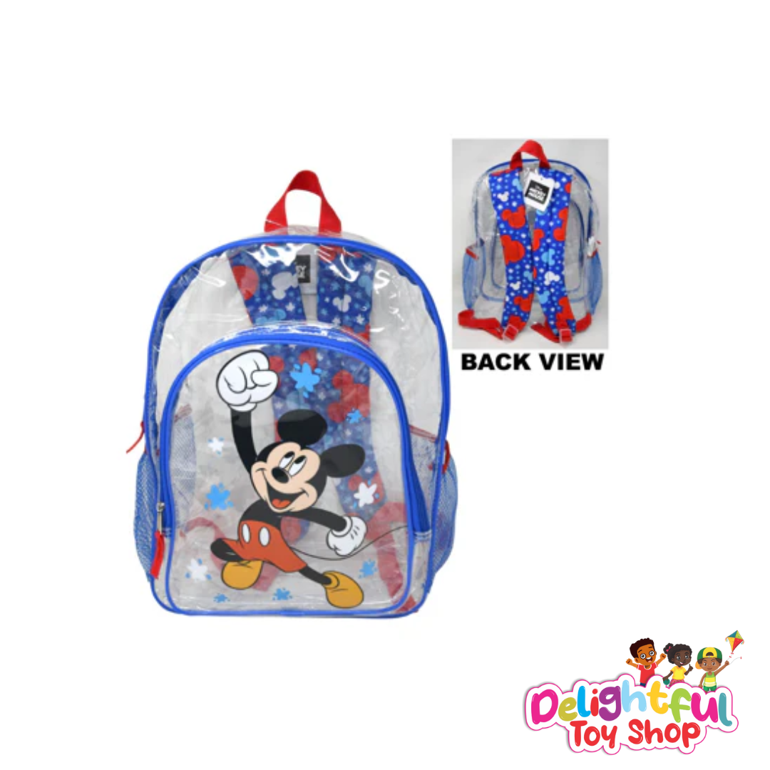 mickey bag Mickey Transparent 16" Backpack - Image 1