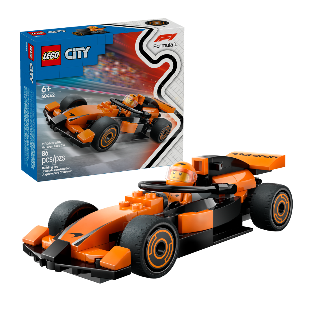 LEGO City F1 Driver with McLaren Race Car Toy