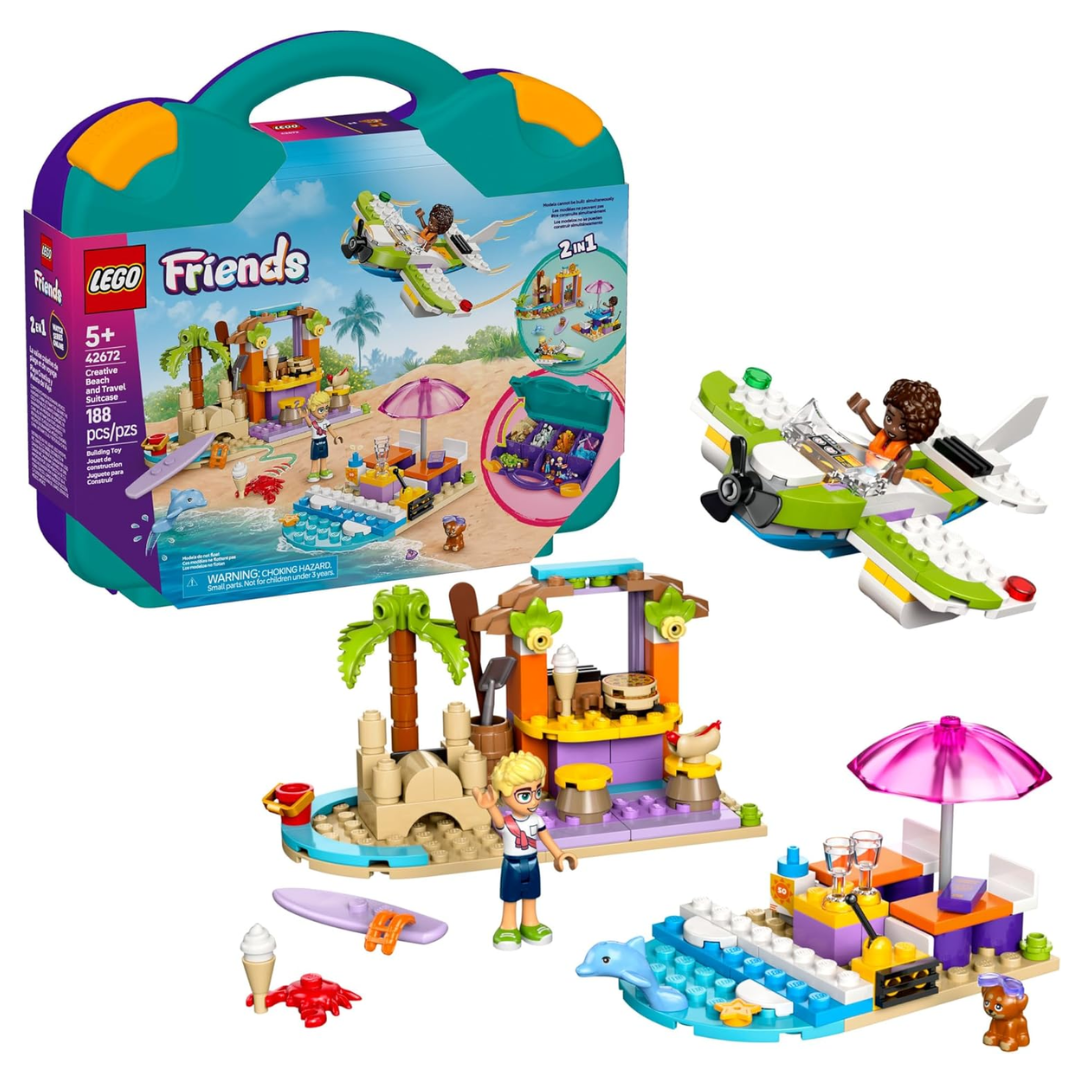 LEGO Friends Creative Beach and Travel Suitcase Toy Building Set