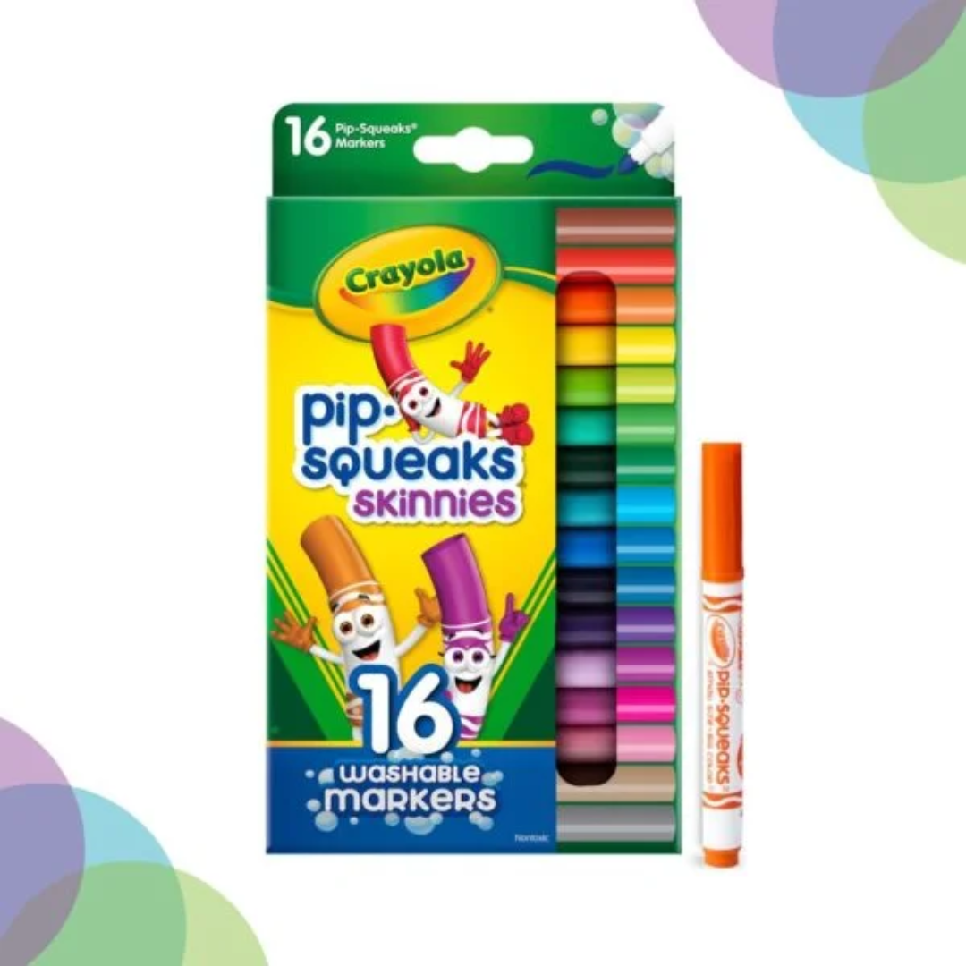 bounce ball 1 (50) Crayola Pip Squeaks Skinnies Washable Marker Set - Image 1