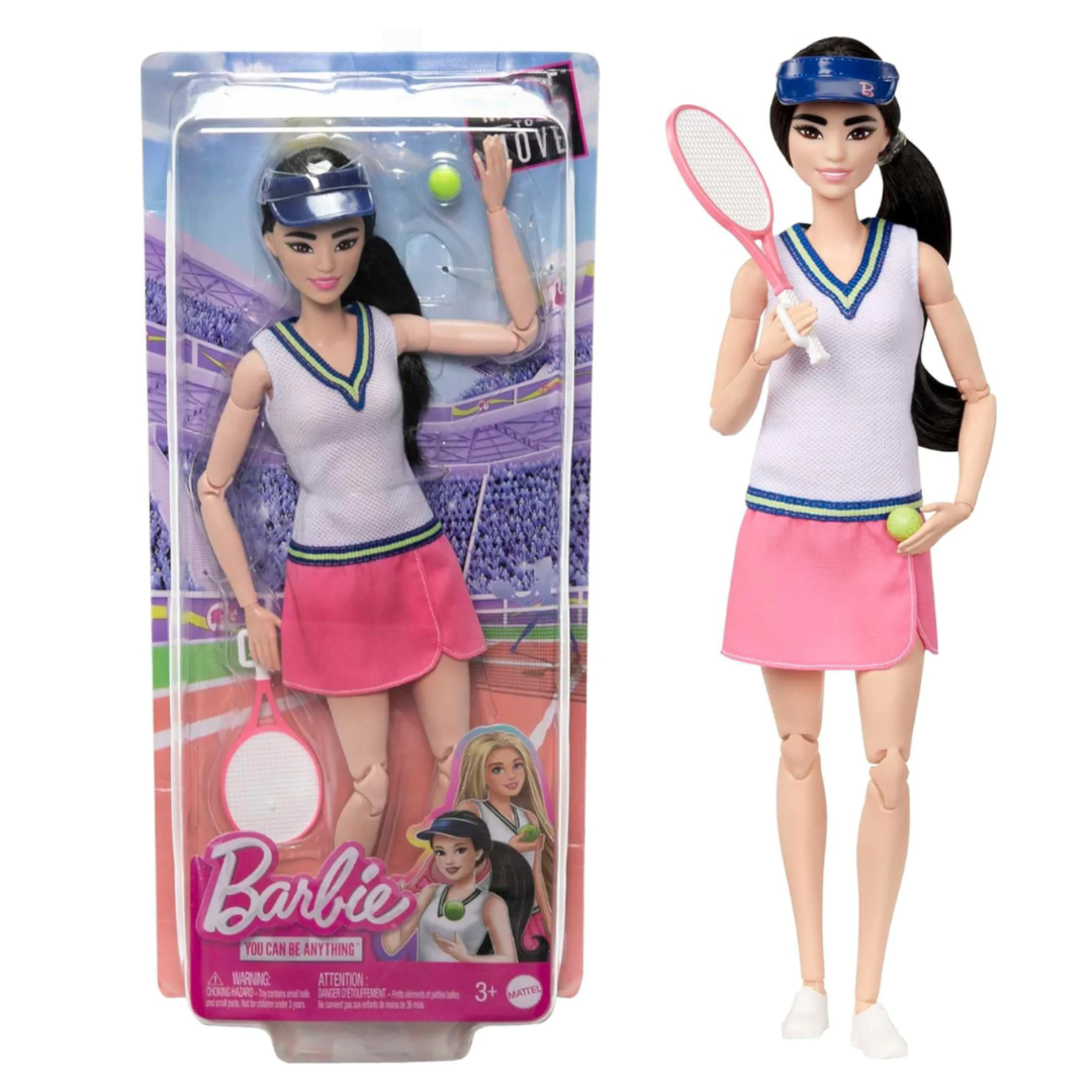 Barbie RD Made To Move Tennis Player Doll HKT73 Barbie RD Made To Move Tennis Player Doll - Image 1