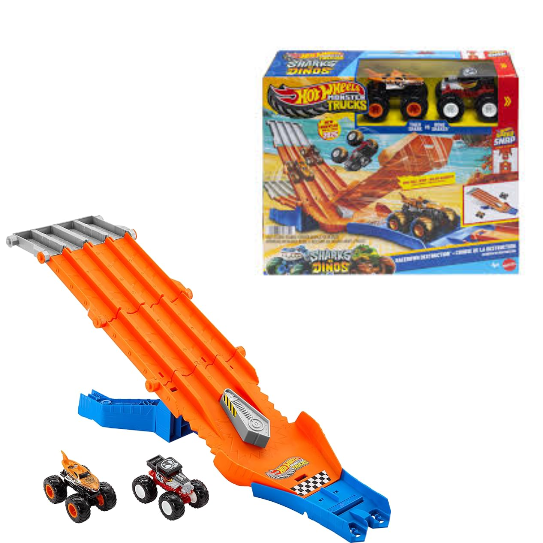 Hot Wheels Monster Truck Race Destruction Playset_JFR079564