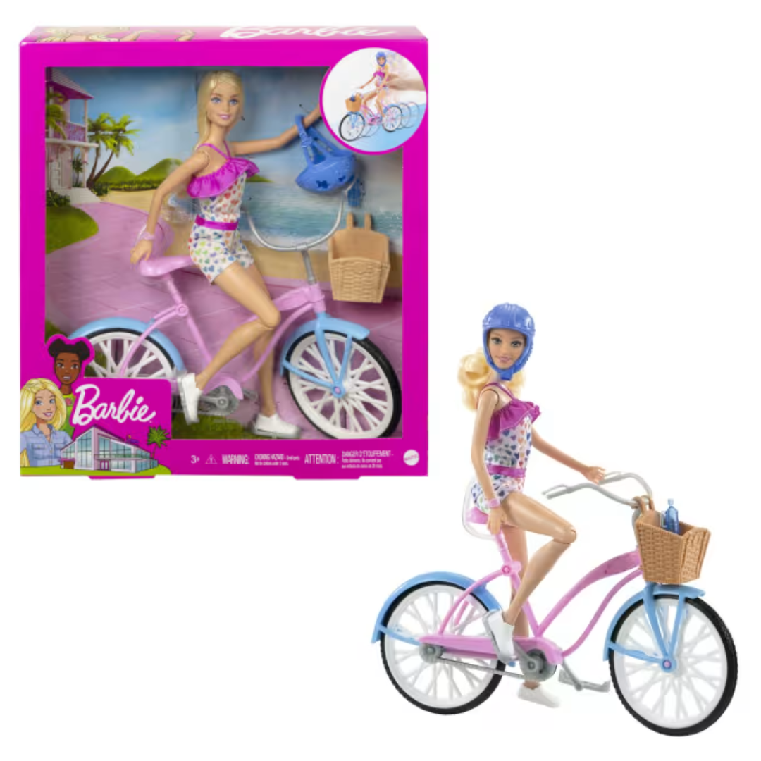 Mattel Barbie Doll & Bicycle HBY289654