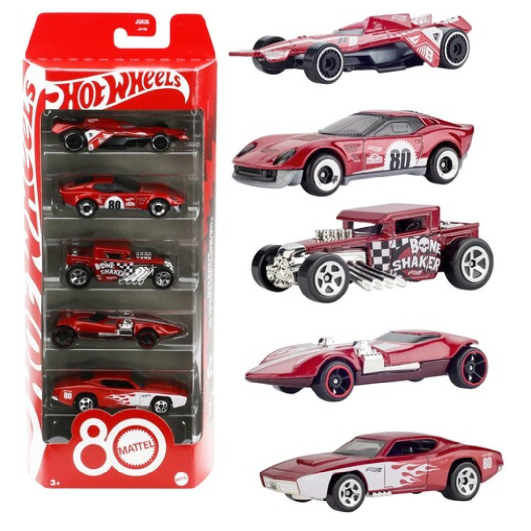 Mattel DP Hot Wheels 5pk 80th Anniversary_JGK08