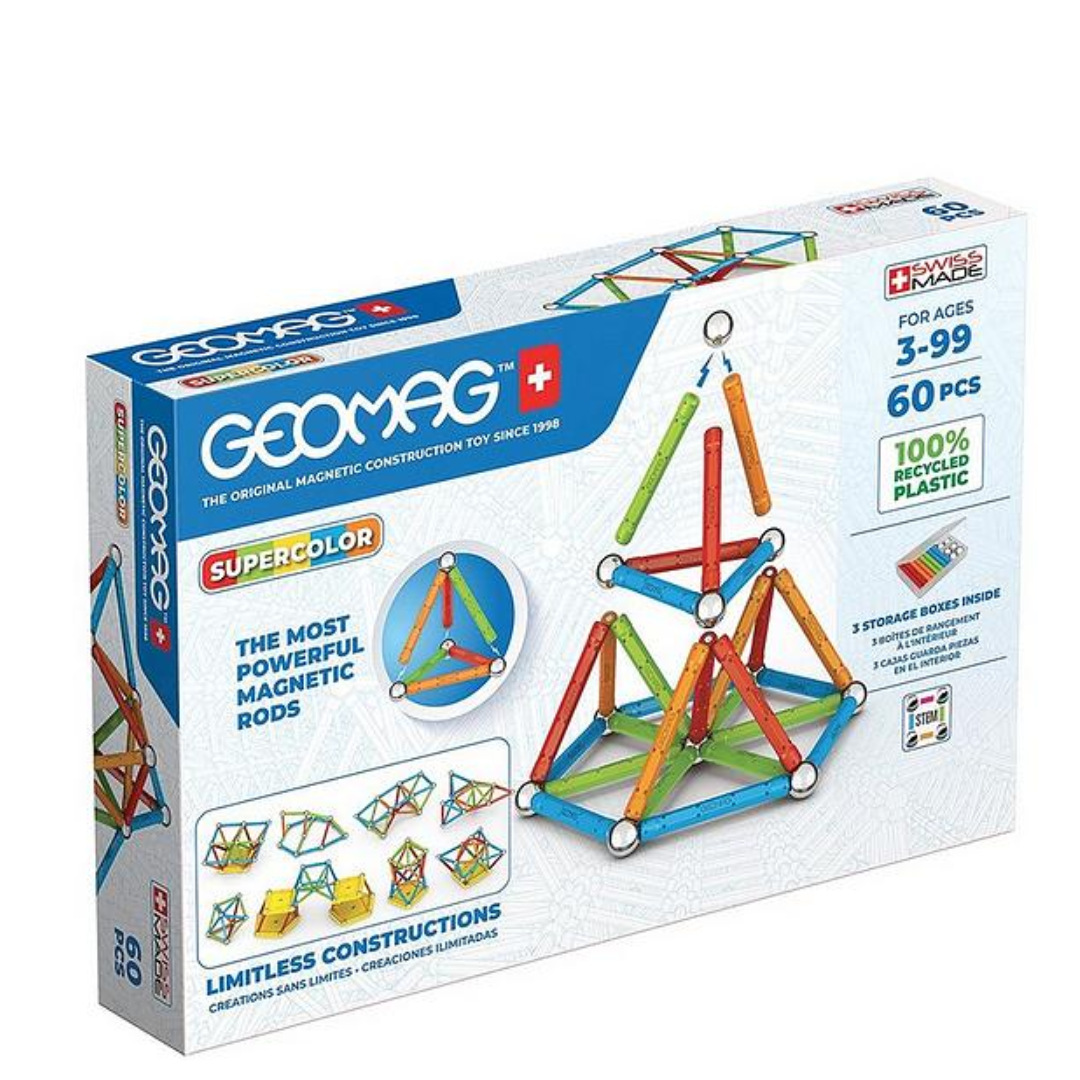 bounce ball 1 (2) Geomag Supercolor 60 Pieces - Image 1