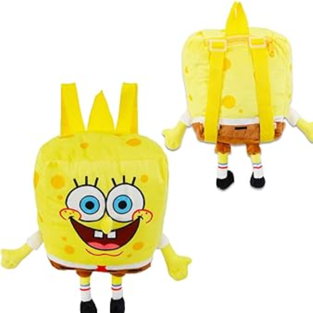 6t6t6t6t6t6t6t6t6t Sponge Bob 14" Plush Backpack - Image 1