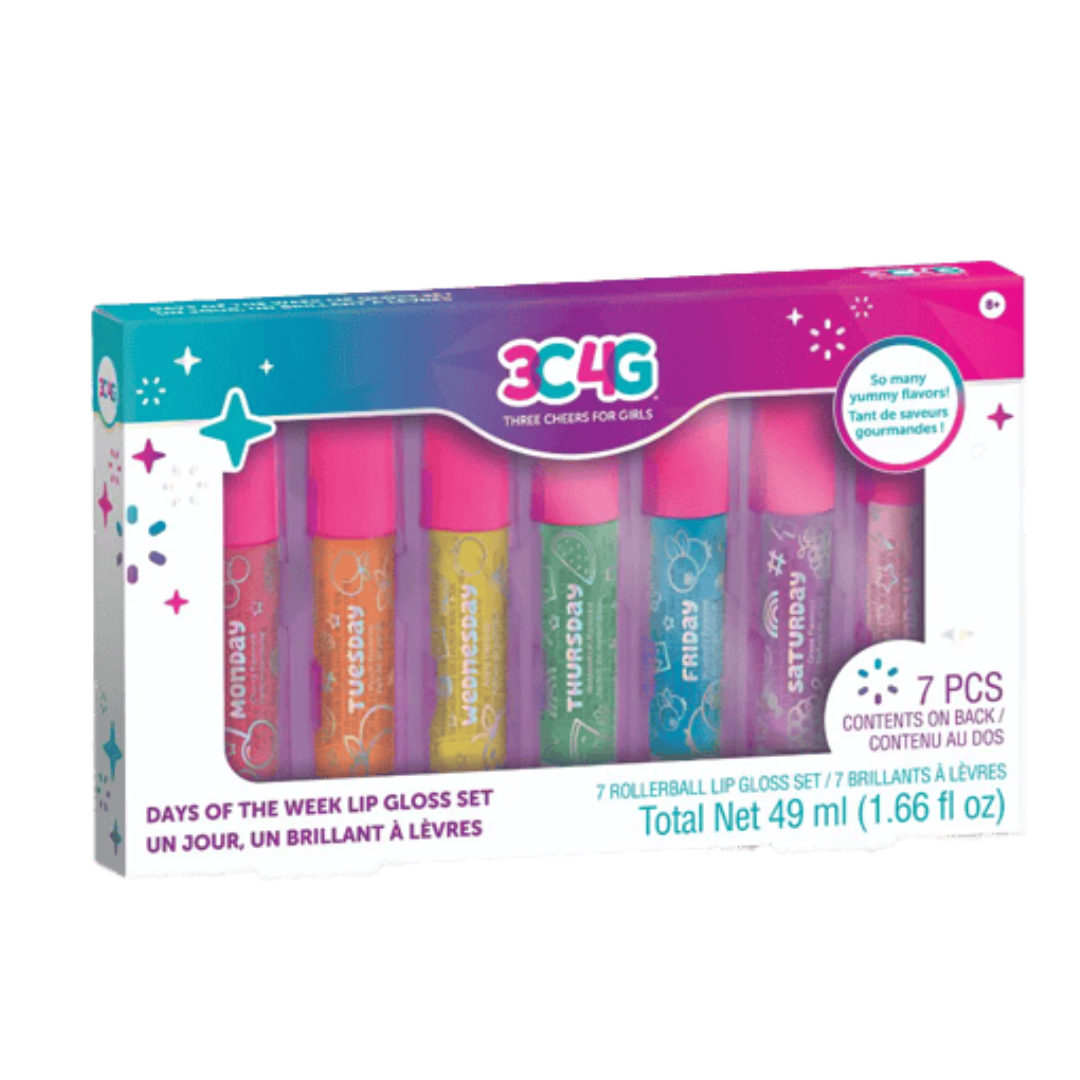 s3s3s3s3sw3s3s3 Days of the week rollerball lip gloss set - Image 1