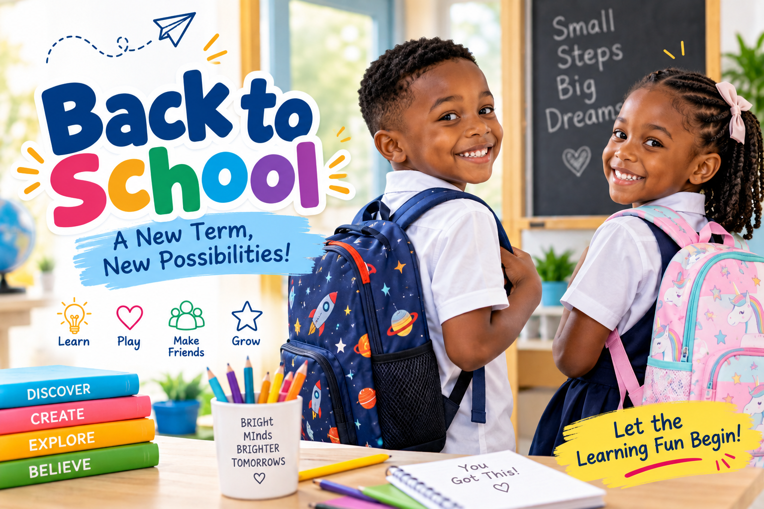 kids preparing for school resumption